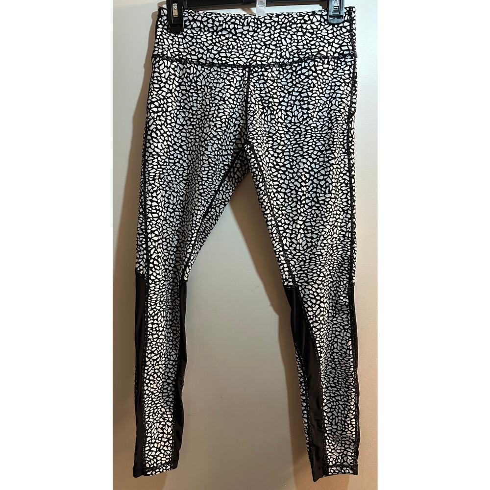 Lululemon - Women's Run Inspire Pants- Black & White -Size 8